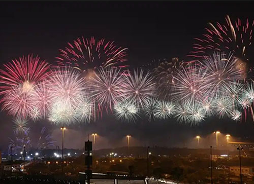 平定县焰火晚会